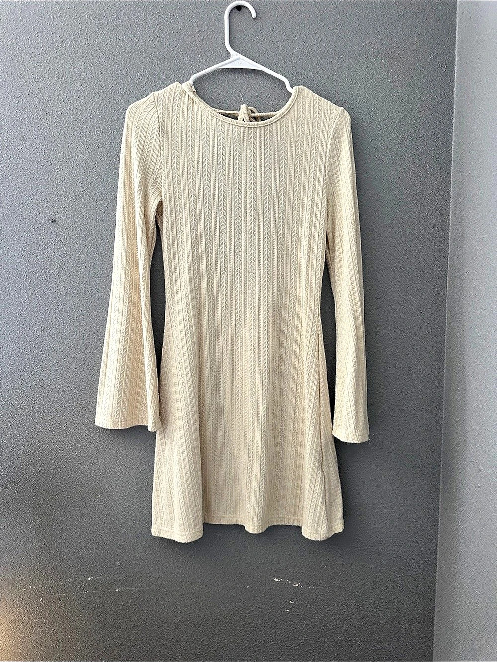 Cream Knit Mini Dress Like New